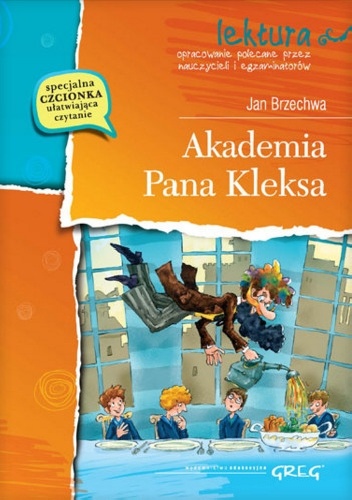 Okladka ksiazki akademia pana kleksa wydanie z opracowaniem i streszczeniem