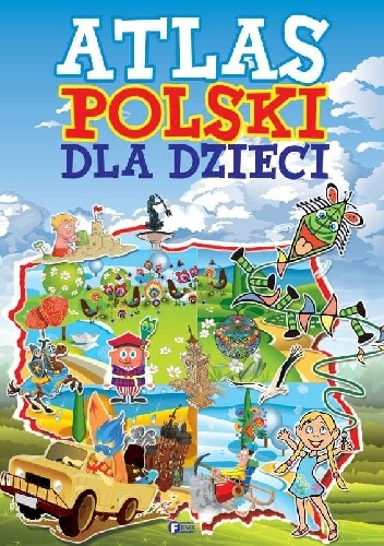 Okladka ksiazki atlas polski dla dzieci