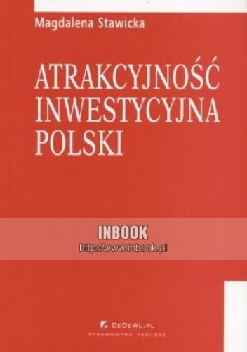 Okladka ksiazki atrakcyjnosc inwestycyjna polski magdalena stawicka