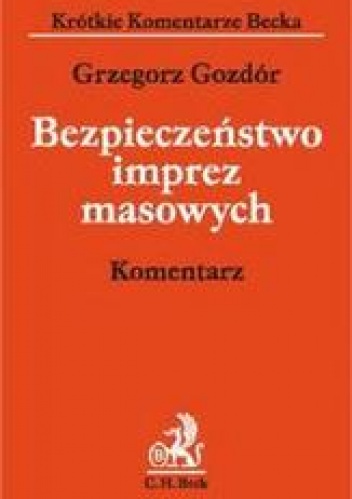 Okladka ksiazki bezpieczenstwo imprez masowych