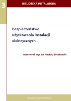 Okladka ksiazki bezpieczenstwo uzytkowania instalacji elektrycznych