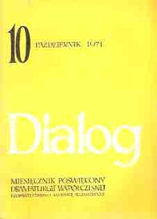 Okladka ksiazki dialog nr 10 pazdziernik 1971