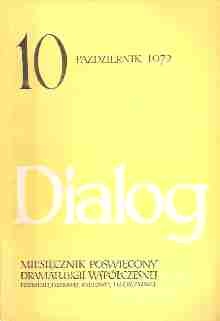 Okladka ksiazki dialog nr 10 pazdziernik 1972