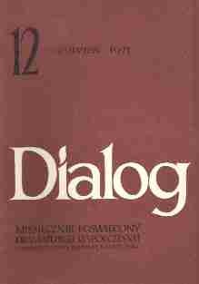 Okladka ksiazki dialog nr 12 grudzien 1971
