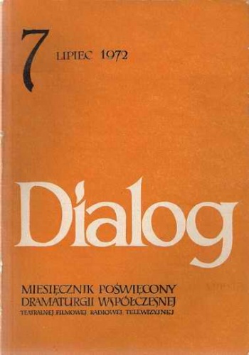 Okladka ksiazki dialog nr 7 lipiec 1972