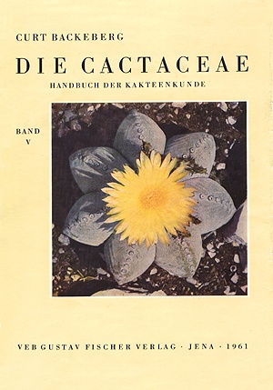 Okladka ksiazki die cactaceae handbuch der kakteenkunde band 5