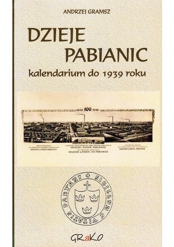 Okladka ksiazki dzieje pabianic kalendarium do 1939 roku