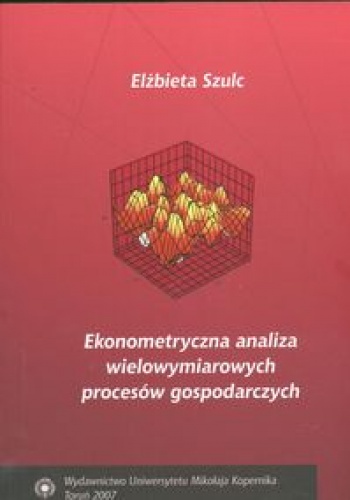 Okladka ksiazki ekonometryczna analiza wielowymiarowych procesow