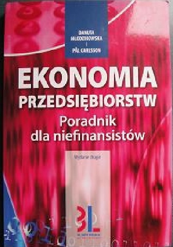 Okladka ksiazki ekonomia przedsiebiorstw poradnik dla niefinansistow