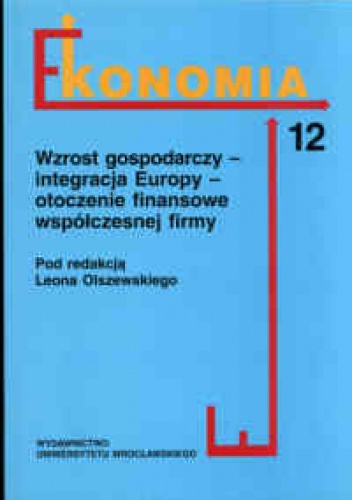 Okladka ksiazki ekonomia wzrost gospodarczy integracja europy otocznie