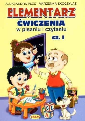 Okladka ksiazki elementarz cwiczenia w pisaniu i czytaniu czesc 1