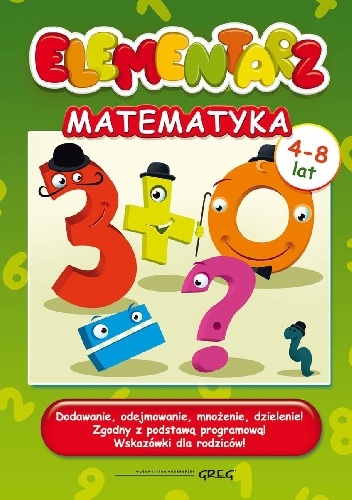 Okladka ksiazki elementarz matematyka