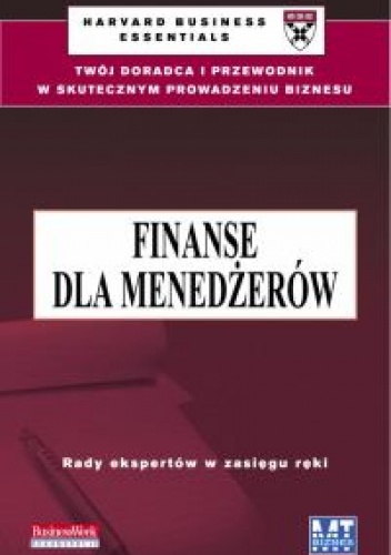 Okladka ksiazki finanse dla menedzerow