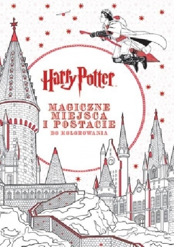 Okladka ksiazki harry potter magiczne miejsca i postacie do kolorowania