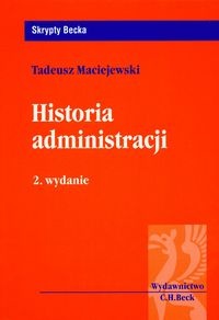 Okladka ksiazki historia administracji maciejewski tadeusz