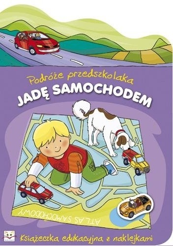 Okladka ksiazki jade samochodem podroze przedszkolaka