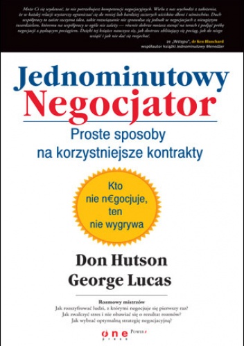 Okladka ksiazki jednominutowy negocjator proste sposoby na korzystniejsze kontrakty