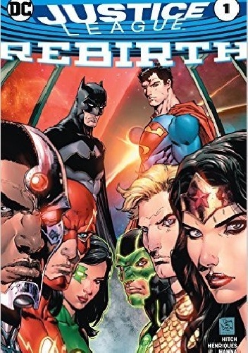 Okladka ksiazki justice league rebirth 1