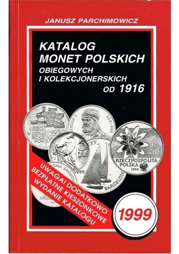 Okladka ksiazki katalog monet polskich obiegowych i kolekcjonerskich od 1916