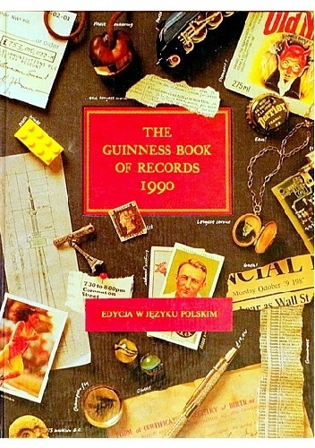 Okladka ksiazki ksiega rekordow guinessa 1990