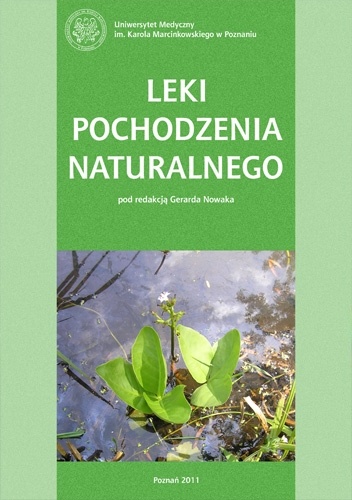 Okladka ksiazki leki pochodzenia naturalnego