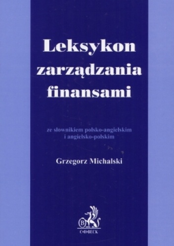 Okladka ksiazki leksykon zarzadzania finansami ze slownikiem polsko angielsk