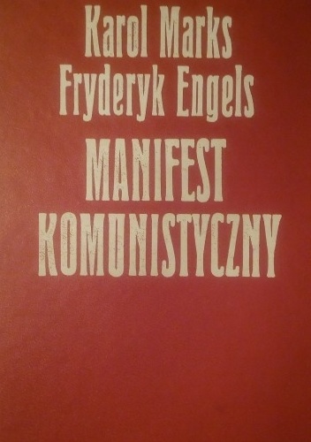 Okladka ksiazki manifest komunistyczny
