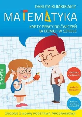 Okladka ksiazki matematyka karty pracy do cwiczen w domu i w szkole klasa 1