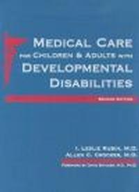 Okladka ksiazki medical care for children adults with developmental disabi