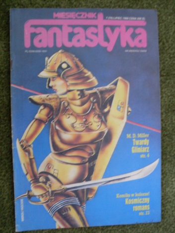 Okladka ksiazki miesiecznik fantastyka 70 7 1988