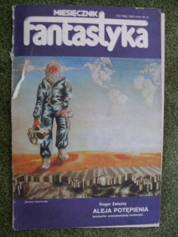 Okladka ksiazki miesiecznik fantastyka 8 5 1983