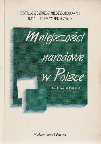 Okladka ksiazki mniejszosci narodowe w polsce praktyka po 1989 roku