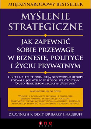 Okladka ksiazki myslenie strategiczne jak zapewnic sobie przewage w biznesie polityce i zyciu prywatnym