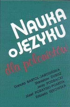 Okladka ksiazki nauka o jezyku dla polonistow
