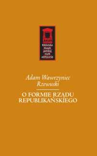 Okladka ksiazki o formie rzadu republikanskiego