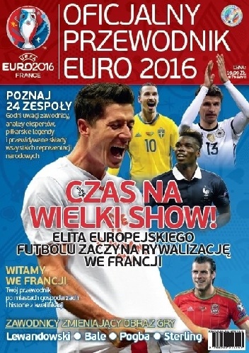 Okladka ksiazki oficjalny przewodnik euro 2016