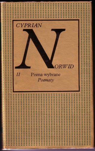 Okladka ksiazki pisma wybrane poematy ii