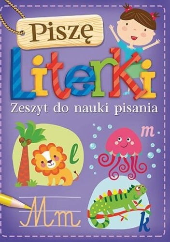 Okladka ksiazki pisze literki zeszyt do nauki pisania