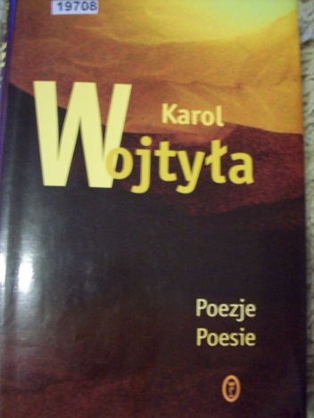 Okladka ksiazki poezje poesie