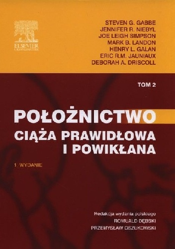 Okladka ksiazki poloznictwo tom 2 ciaza prawidlowa i powiklana