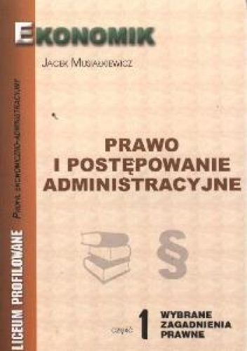 Okladka ksiazki prawo i postepowanie administracyjne 1