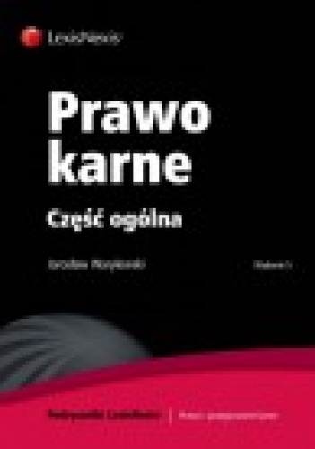 Okladka ksiazki prawo karne czesc ogolna