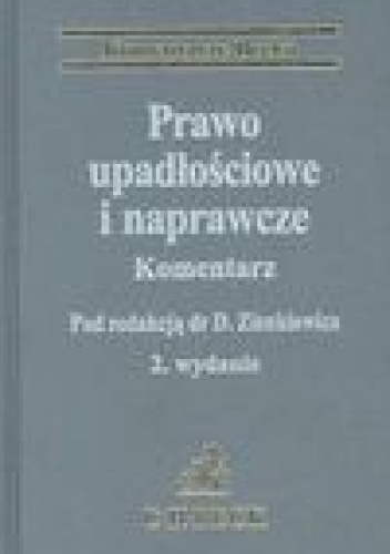 Okladka ksiazki prawo upadlosciowe i naprawcze komentarz