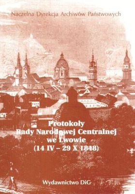 Okladka ksiazki protokoly rady narodowej centralnej we lwowie 14 iv 29 x