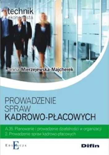 Okladka ksiazki prowadzenie spraw kadrowo placowych