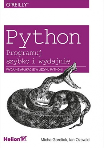 Okladka ksiazki python programuj szybko i wydajnie