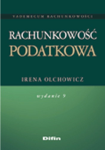 Okladka ksiazki rachunkowosc podatkowa wydanie 9