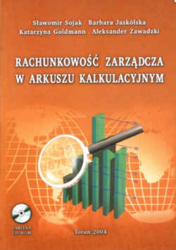 Okladka ksiazki rachunkowosc zarzadcza w arkuszu kalkulacyjnym