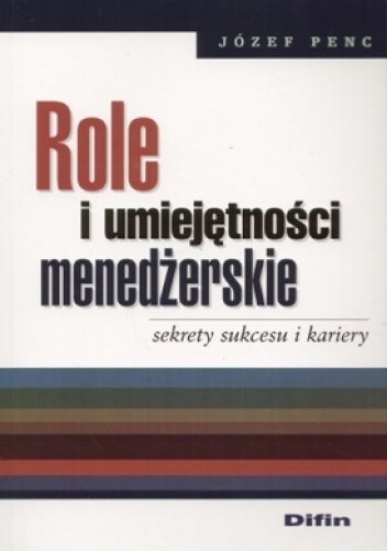 Okladka ksiazki role i umiejetnosci menedzerskie