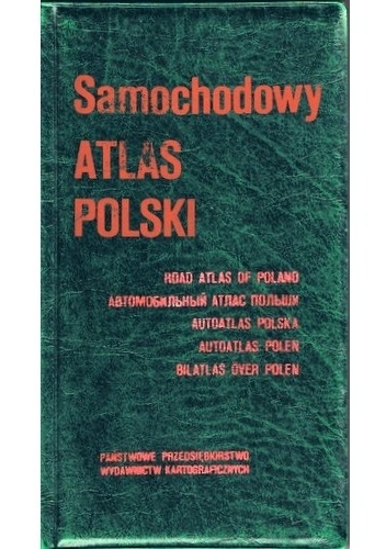 Okladka ksiazki samochodowy atlas polski 1 500 000